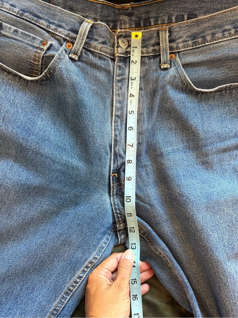 Levi's Straight Men’s 550 Relaxed Fit Jeans Blue Denim Dark Stone Wash 36 x 30